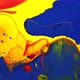 Bright Colorful Colors of Blue Red Yellow are Mixed and Swirls in Waves in Slow Motion Creating - VideoHive Item for Sale