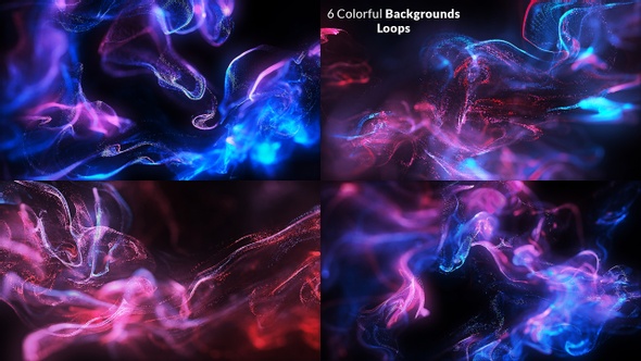 Colorful Particles Backgrounds Loops 4K