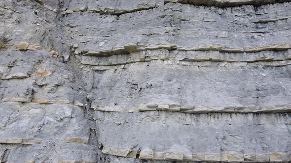 Layered rock formation, geological rock