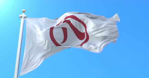 Nagoya City Flag, Japan alt