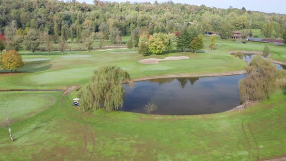Golf Course Club Aerial View 