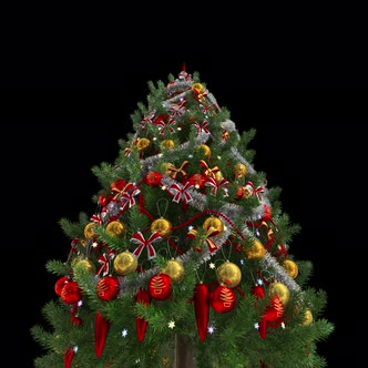 Rotating Christmas Tree On Alpha
