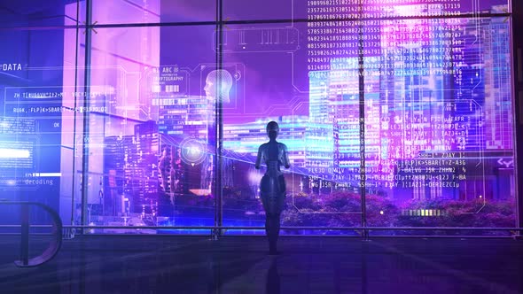 Android Works With Data On A Virtual Panel HD alt