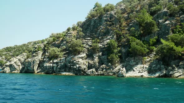 Cliffs with vegetation alt