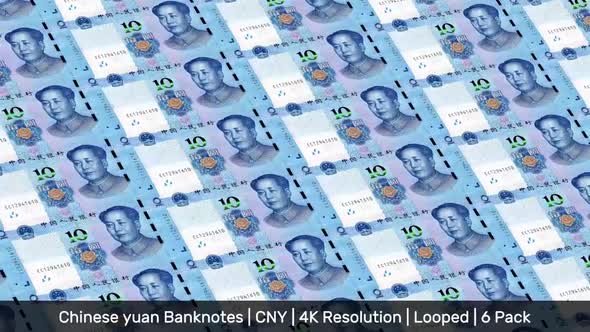 China Banknotes Money / Chinese yuan / Currency ¥ / CNY/ | 6 Pack | - 4K alt