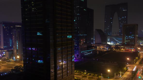 Suzhou Business City Aerial China alt