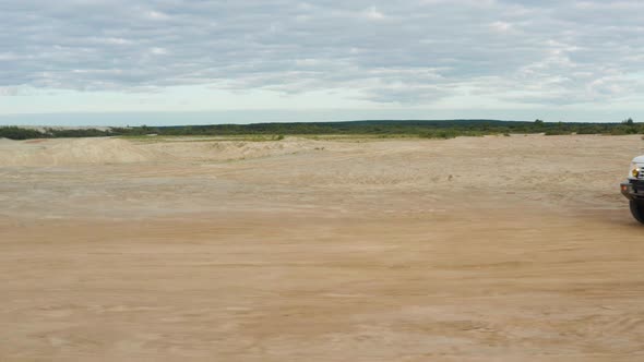 Aerial View of Traveling By Car alt