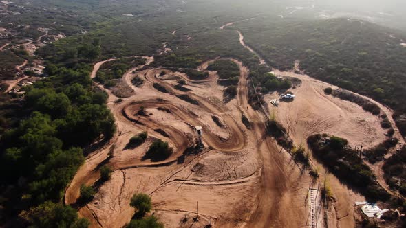 4K Drone San Diego Mountain Bike Race Track alt