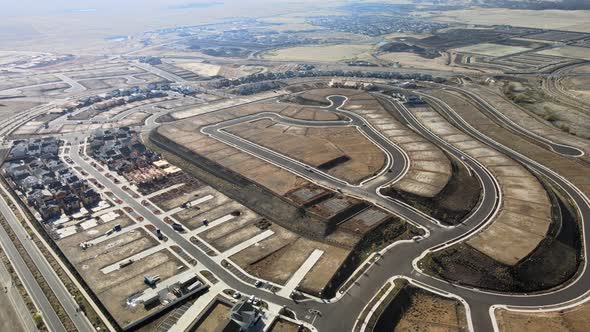 Folsom ranch housing development project south of highway 50 Folsom Lake from above alt