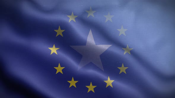 EU Somalia Flag Loop Background 4K