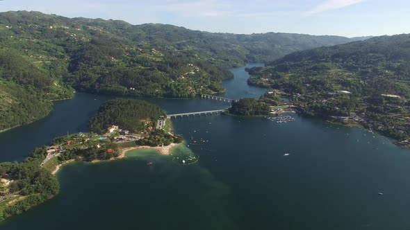 Gerês, Portugal. International travel landmark. Vacation destination alt