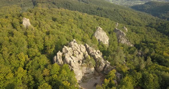 Dovbush Rocks in Bubnyshche - a Legendary Place, the Ancient Cave Monastery in Fantastic Boulders alt