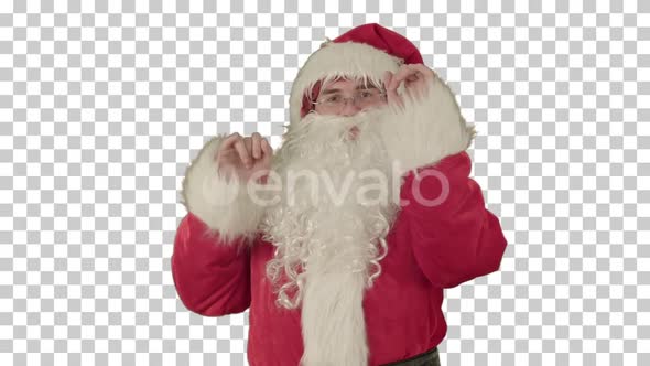 Happy dancing Santa Claus, Alpha Channel