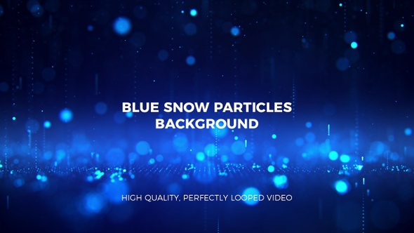 Falling Blue Particles Background