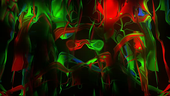 Green Red Abstraction alt