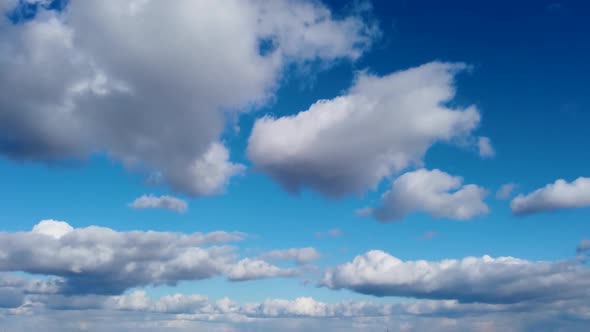 Dramatic view, sky with moving clouds background