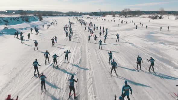 Ski Race Competition at Winter Day alt