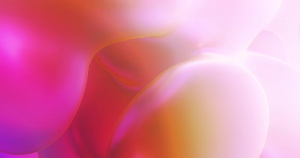 Abstract Background with Colorful Red and Orange Bubbles and Gradient