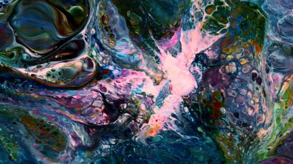 Abstract Colorful Ink Spread Art 131 alt