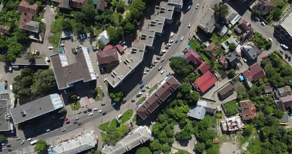 Ukraine City Rivne. Aerial Shot
