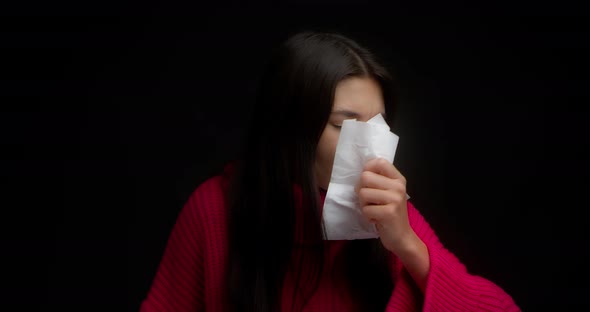 Runny Nose Fever and Cough in a Young Woman