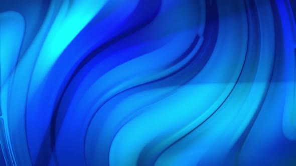 Bright Footage With Moving Blue Waves