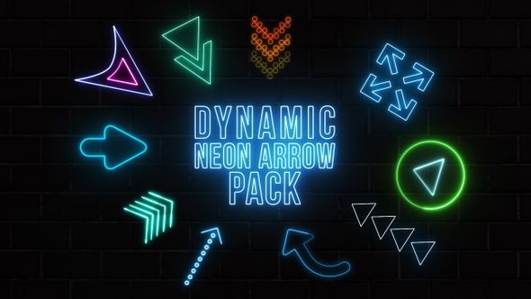 Dynamic Neon Arrow Pack