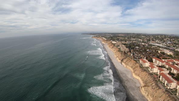 North Seascape Surf Park - Solana Beach California Aerial View From Helicopter alt