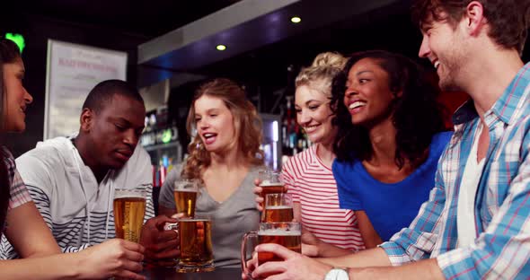 Happy Friends Having a Drink Together alt