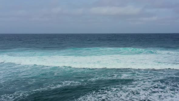 Seascape, Waves with Foam Near the Shore alt