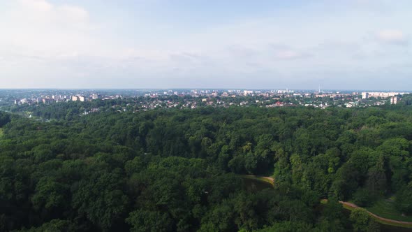 Beautiful Landscape in Sofiyivka Park in Uman Ukraine alt