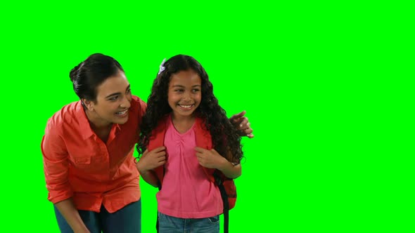 Mother interacting with her daughter 4k alt