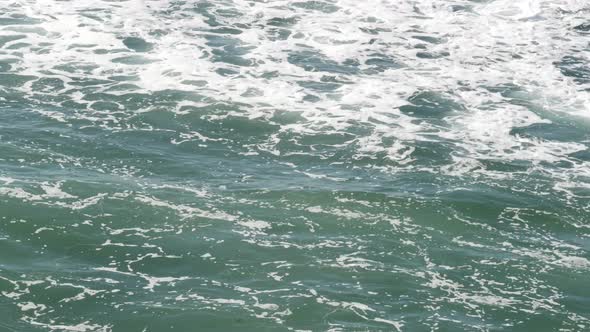 Pacific Ocean Big Waves Splashing California Coast Seascape USA