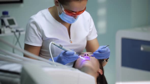 Dental Restoration and Material Polymerization with UV Light alt