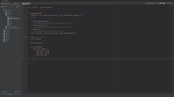Slowly typing code data into the modern programming computer ...