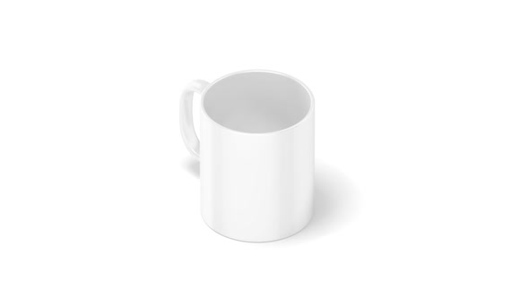 Download Blank White Coffee Mug Mockup Isolated Looped Rotation By Rebrandy