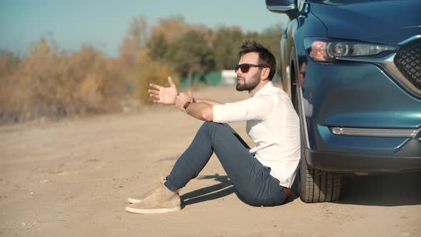 Man Who Made Mistake. Business Problem On Economic Crisis Feeling Miserable. Desperate Businessman. alt