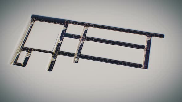 Drawing to the building. Scheme of house building process from the scratch. HD alt