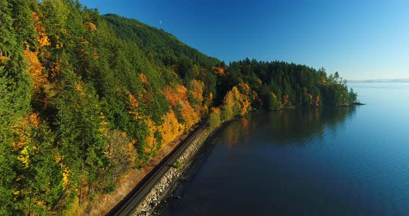 Bellingham Washington Usa Coast Aerial Drone Pacific Northwest San Juan Islands alt