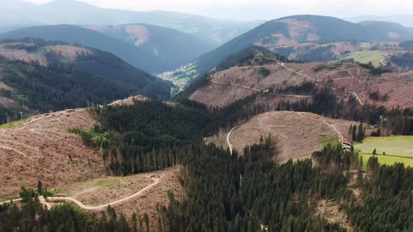 Deforestation in the Dolomites After Heavy Storms