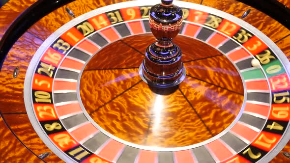 Casino Roulette Spins With Ball On Number 26