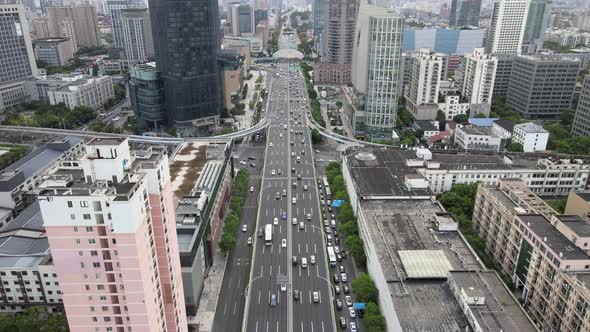 City Building Aerial, China alt