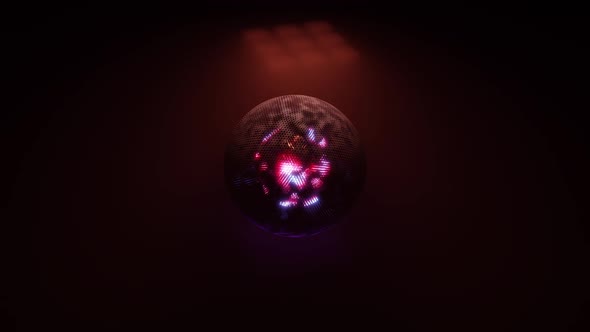 A 3D Illustration of  FHD 60FPS Futuristic Globe with Neon Light