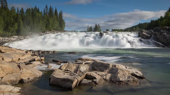 rapids waterfall lake water norway nature timelapse alt