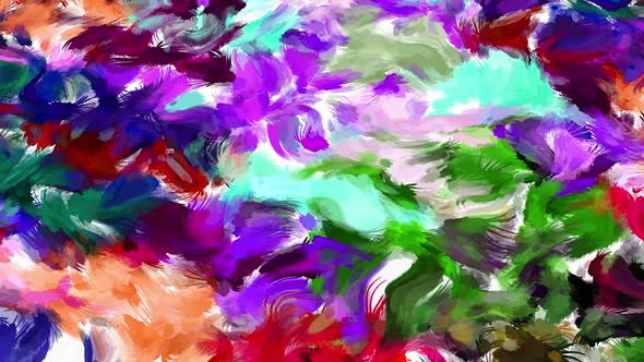 Abstract colorful animation .Multicolor liquid background.Beautiful digital painting movie.Abstract