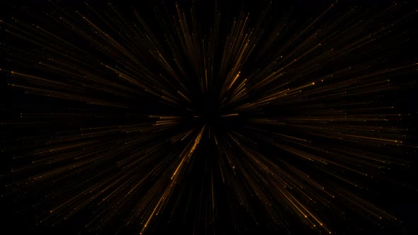 Gold Particles Laser Zoom Background