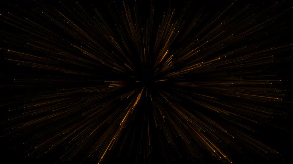 Gold Particles Laser Zoom Background alt