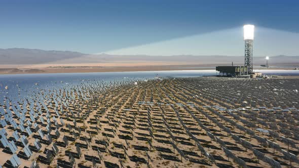 Photovoltaic Panel in Nipton California Solar Panels on Desert Background alt