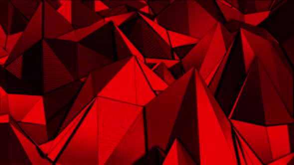 3D Red Plexus Background