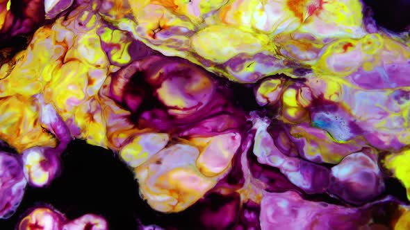 Bubbling Swirling And Spreading Colors  alt